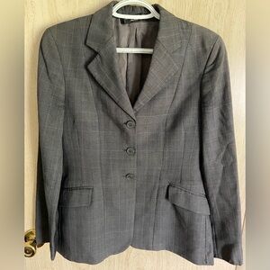 R.J. Classics Sterling Devon Show Coat 100% Worsted Wool Plaid Equestrian Small